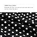 Exlura Women Casual Boho Strappy Polk Dot Ethnic Prints Maxi Dress Black X-Large