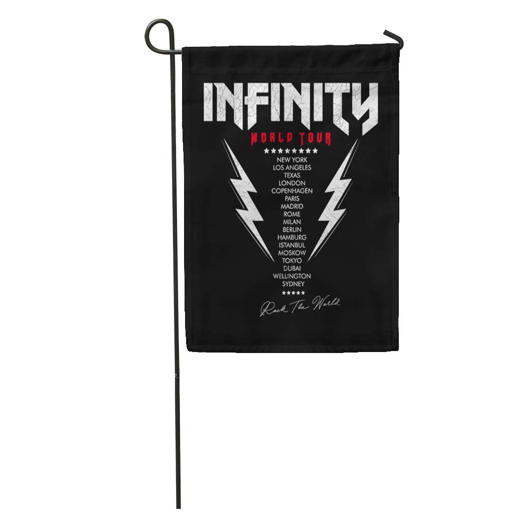Amazon Com Semtomn Garden Flag Tee Rock Capital Cities List And
