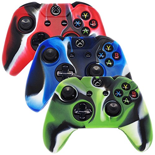 XboxOneControllerCase SlickBlue Camo Series 3 Pack Silicone