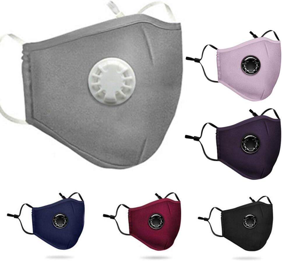 Anti Dust Mask with Filter, Face Mouth Mask, Fashion Reusable Washable Outdoor Unisex Mask, Filtered Anti-Pollution Facemask?Random Color?