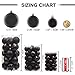 KI Store Black Christmas Balls 34pcs 1.57-Inch Small Christmas Tree Decoration Ornaments for Xmas Tree Halloween Wreath Garland Decor Ornaments Hooks Included