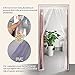 Magnetic Thermal Screen Door Curtain, Insulated Door Covering for Warm Winter & Cool Summer, Transparent Plastic Door Curtains Fit Doors Up to MAX 34
