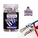 Platinum Connector RJ45 cat5e/5 snap in clips (100 count): Pass-Through makes cable connector assembly much easier and less prone to miss-wiring