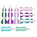 Mermaid Birthday Party Supplies Decorations Blue Teal Purple Lavender Mint Tissue Paper Fans/Tissue Pom Pom Flower/Summer Beach Party/Under The Sea Party/Frozen Party/Mermaid Baby Shower Decorations