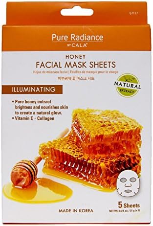 CALA Pure Radiance | Korean Beauty Facial Mask Sheets (Honey | Illuminating)