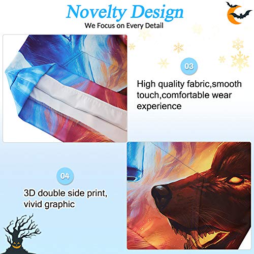 SunFocus Ragazzi Felpa con Cappuccio per Ragazze Giovani Manica Lunga Pullover a Maniche Lunghe con Stampa Digitale 3D Animale Grafica con Tasca per Viaggio di Vacanza Indossa L