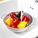 Stainless Steel Colander, 5 Quart Size ~ Microperforated Kitchen Strainer for Pasta, Rice, Orzo, Fruits, Vegetables & More ~ With Riveted Handles & 11.22 Diameter Bowl by SimplyHomeOnline