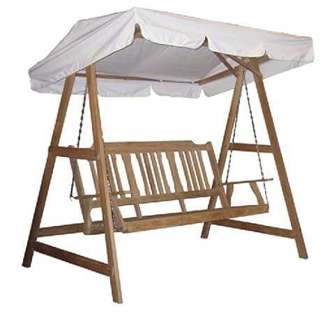 Landmann Premium Teak Hollywoodschaukel Schaukel Gartenschaukel Gartenmöbel Gartenliege