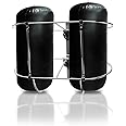 MARINE CITY Stainless-Steel Double Strong and Durable Fender Rack Gloss Finish Easy Use Holder with Stanchion Clamps 9 Inches Diameter Fender for Marines – Boats – Ships – Kayaks (Pack of 1)