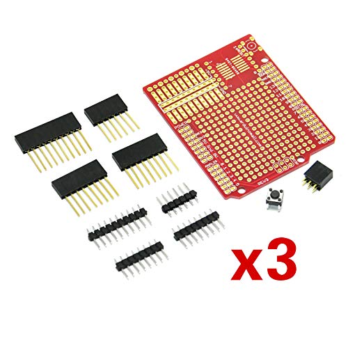 Gikfun Prototype Shield DIY KIT for Arduino UNO R3 Mega 328P (Pack of 3 ...