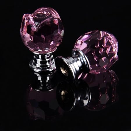 Revesun 4pcs Lot Crystal Glass Door Knobs Cabinet Pulls Cupboard