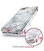 iPhone 7 Plus Case, iPhone 8 Plus Shiny Rose Gold White Gray Marble Case,BAISRKE Heavy Duty Hybrid 3-Layer Full-Body Protect Case Soft TPU & Hard Plastic Back Cover for Apple iPhone Plus 5.5