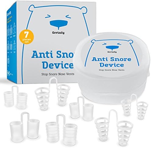 Anti Snoring Nasal Dilators - Set of 7 Premium Quality Nose Vents with Travel Case - Most Comfortable Snore Stop Solution
