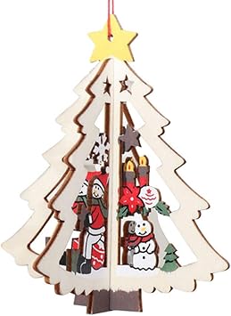 Amazon Com Kiar Christmas Decorations Wooden Christmas Tree