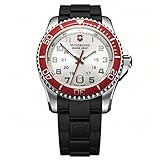 Victorinox Swiss Army Women's 241484 Maverick Silver Dial Black Rubber Strap Watch