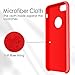 TORRAS iPhone 7 Plus Case/iPhone 8 Plus case, Liquid Silicone Rubber Slim Fit Soft Phone Case with Microfiber Cloth Lining Compatible with iPhone 7 Plus/iPhone 8 Plus, Red