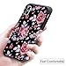 iPhone X Case for Girls Women, iPhone X Floral Case, OEAGO Shockproof Heavy Duty Protection Dual Layer Armor Protective Case Cover for Apple iPhone X (Rose Flower)