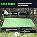 WEHE Hammock Rain Fly Tent Tarp. Waterproof Camping Shelter. Stakes Included. Lightweight. Fast Easy Setup. 210T Ripstop Polyester Taffeta (10' (L) x 10' (W)) (Green)