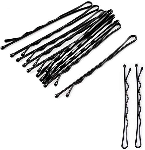 Girls Women's Hairgrips Triple Wave Black Hair Grips Clips Bobby Pins Clamps Wholesale Set for Salon Make Up and Beauty
