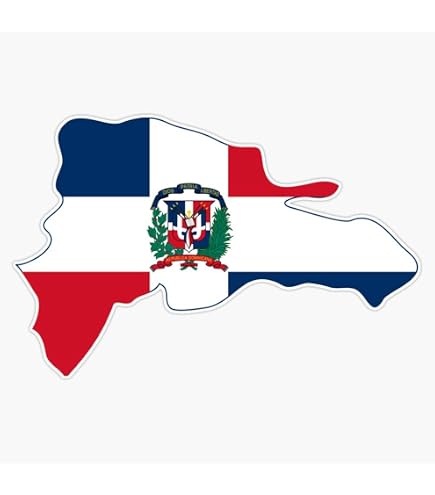 Made In Dominican Republic Sticker Decal - Self Adhesive Vinyl Weatherproof Made In Usa Caribbean Dr Manufacture