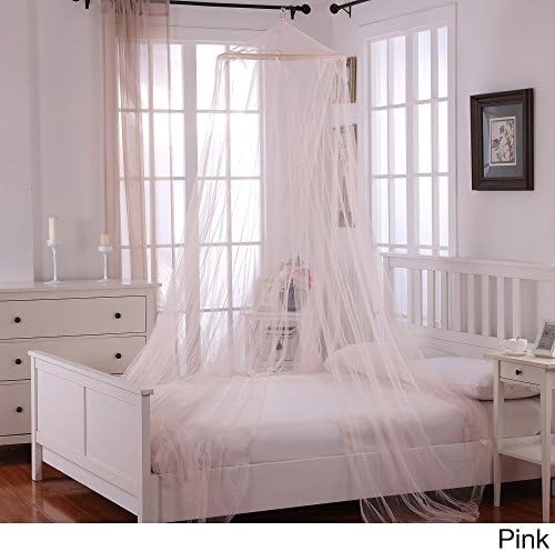 Casablanca Oasis Round Bed Canopy Net Color: Pink