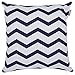ACCENTHOME Printed Pillow Covers Set of 4 - Decorative Square Throw Pillow Cover, Indoor & Outdoor Cotton Cushion Cases, Geometric Design Navy Pillowcases for Home Sofa - Bed - Couch 18 x 18 Inch