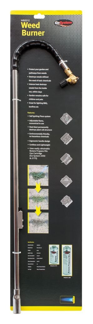 Go Gas Ltd GoSystem Gardening Weed Burner, Silver