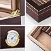 Cigar Humidor Handmade Wood Cigar Box Desktop Humidor with Hygrometer and Humidifier,Cedar Divider Royale Glasstop Holds 20-25 Cigars