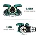 Homitt Hose Splitter, Garden Hose Splitter, Y Hose Connector, Heavy Duty Metal Body with Comfortable Rubberized Grip, Support 0.8Mpa Water Press, Easy to Open Valves Garden Hose Splitter for Easy Life