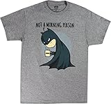 Batman DC Comics Not A Morning Person T-Shirt, Heather Grey, Large