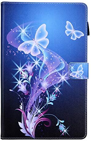 JCTek Shockproof Case for Samsung Galaxy Tab A 8.0 2019 Release Model T290 T295 T297,PU Leather Wallet Flip Stand Card Slots Protective Case Cover (Dream butterfly)