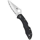 Spyderco Delica 4 Lightweight Signature Knife with 2.90" Saber-Ground Steel Blade and High-Strength FRN Handle - SpyderEdge -