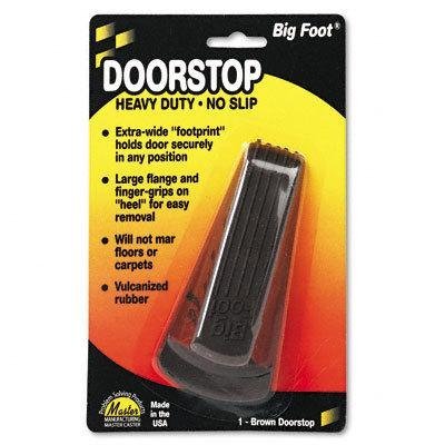 UPC 034238009207, Master Manufacturing 00920 2&quot; Width x 4-3/4&quot; Long x 1-1/4&quot; Height, Brown Color, Big Foot Doorstop