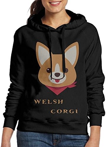 DENGDENG Welsh Corgi Woman's Hooded Sweatshirt - Pullover Hoodie, Classic &amp; Comfortable Hooded Sweatshirt