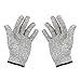 Cut Resistant Gloves,Balfer Level 5 Protection,EN388 Certified, Safty Oyster Dyneema Glove for Cooking Garden Electric Working Hands Protect (Black & Gray, Medium, 1 Pair)