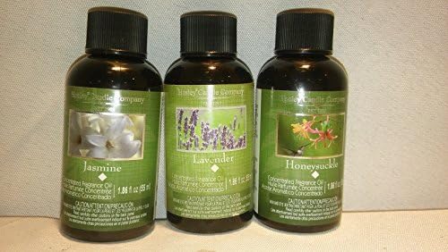 3 Hosley fragrance warming oils 1.86 fl oz each: Lavender, Honeysuckle, Jasmine