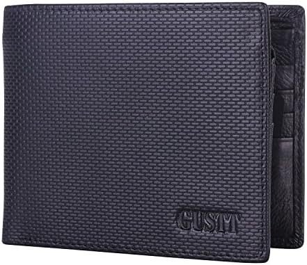 GUSTT Top Rated RFID Blocking Secure Genuine Leather Bifold/Trifold Wallets (BRN03)