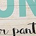 NIKKY HOME Laundry Room Decor Sign, 19 x 6 Inch Vintage Farmhouse Wood Framed Wall Plaque Wall Art, Blue - Drop Your Pants Here