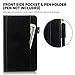 Sevrok Samsung Galaxy Tab A 8.0 2017 Case (T380/T385), Slim Fit Folio folding Stand Leather Protective Sleeve Cover with Pencil Holder for Samsung Galaxy Tab A 8.0 32 GB Tablet (Black)