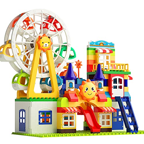 Building Blocks Lego Sets Burgkidz 150-Piece Jumbo STEM Toys