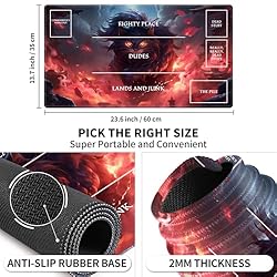 EDGFRTOIO Playmat with Zones for MTG Card Game