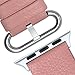 Fullmosa Leather Bands Compatible with Apple Watch Band 49mm 46mm 45mm 44mm 42mm for Women Men, Top Grain Genuine Leather Strap for iWatch Ultra 2/Ultra/10/9/8/7/6/5/4/3/2/1/SE2/SE, Pink/Silver