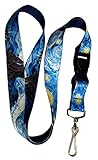 Buttonsmith® Van Gogh Starry Night Premium Lanyard