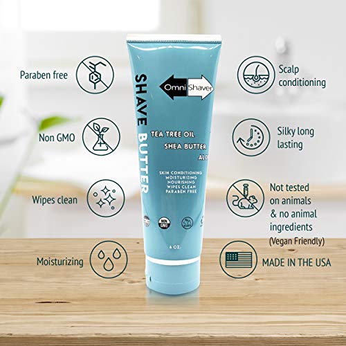 OmniShaver Shave Butter The BEST Shaving Cream for Head Arms Legs and