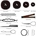 29 Pieces Hair Styling Accessories Kit Including Donut Bun Makers with Elastic Hair Ties and Hair Bobby Pins, French Styling Wrap Hair Bands and Hair Braiding Tools for Womenthumb 2