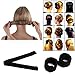 LAUREN STORE, DIY Hair Bun Updo Fold, Wrap & Snap Styling Tool (Black) by Lauren Store