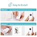 Door Chime Waterproof Wireless Doorbell Chime 600 Feet Long Range, 5 Volume Levels, 58 Melodies Chimes, LED Flash Indicator for Home, Office, Shops, Classroom, Hospital