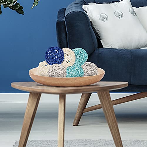 DomeStar Rattan Balls, 16PCS 2.8 Inches Wicker Balls Decorative Balls Natural Decorative Wicker Rattan Balls Orbs Vase Fillers