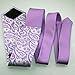 Coachella Ties Solid Color Knot Contrast Paisley Tie Patchwork Necktie 8.5cm (Purple)