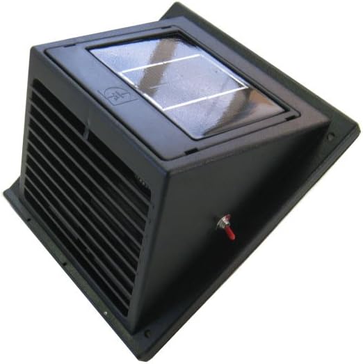 Amazon アスデン ソーラー換気扇 一体型 スイッチ有 黒 Asv 103 Bk Diy 工具 ガーデン